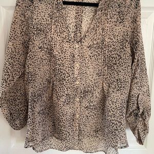Sheer leopard top